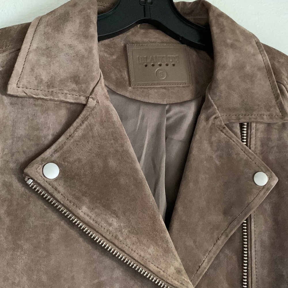 Suede leather jacket